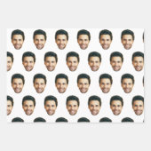 Custom Face | Funny Custom Heads Photo Gift Wrap ラッピングペーパーシート (正面)