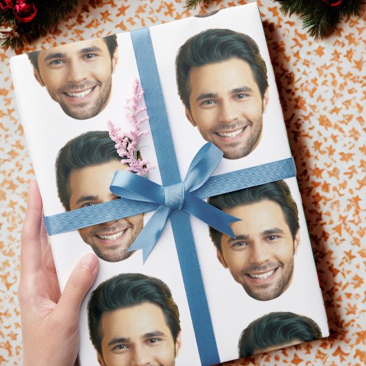 Custom Face | Funny Custom Heads Photo Gift Wrap ラッピングペーパー