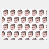 Custom Face Gift Wrap | Funny Custom Heads Photo ラッピングペーパーシート (正面)