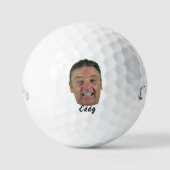 Custom Face Golf Balls - Personalized Photo Gift! ゴルフボール (正面)
