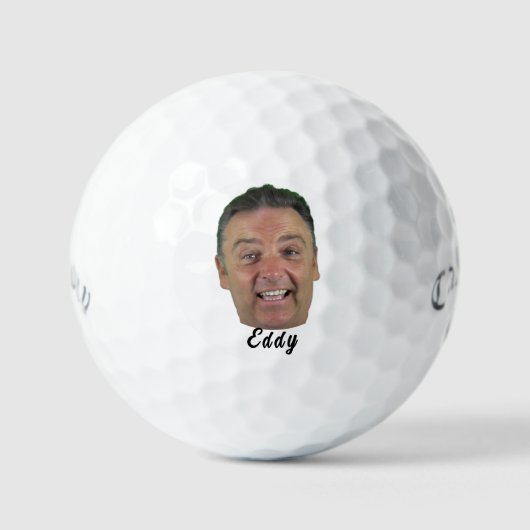 Custom Face Golf Balls - Personalized Photo Gift! ゴルフボール (正面)