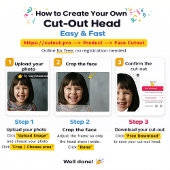 Custom Face Him or Her Game Paddles  ハンドファン