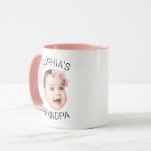 Custom Face Mug, Baby Photo Gift for Grandpa マグカップ (正面左)