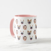 Custom Face Mug with Baby Photos マグカップ (正面左)