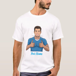 Custom Face & Name T-shirt - Personalized Gift Tシャツ