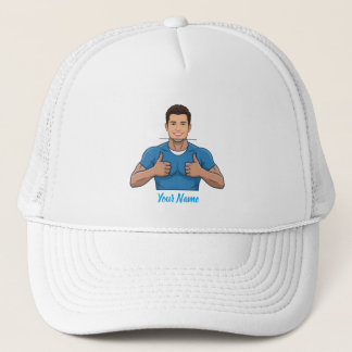 Custom Face & Name Trucker Hat Personalized Summer キャップ