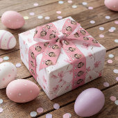 Custom Face Personalized Easter Bunny Ears Photo サテンリボン