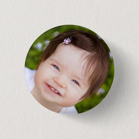 Custom Face Photo 缶バッジ (正面)