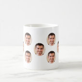 Custom Face Photo Personalized Coffee Mug コーヒーマグカップ (中央)