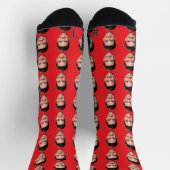  Custom Face Socks, Personalized Face ソックス (上部)