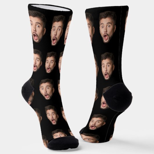 Custom Face Socks Personalized Photo Picture  ソックス (傾斜あり)