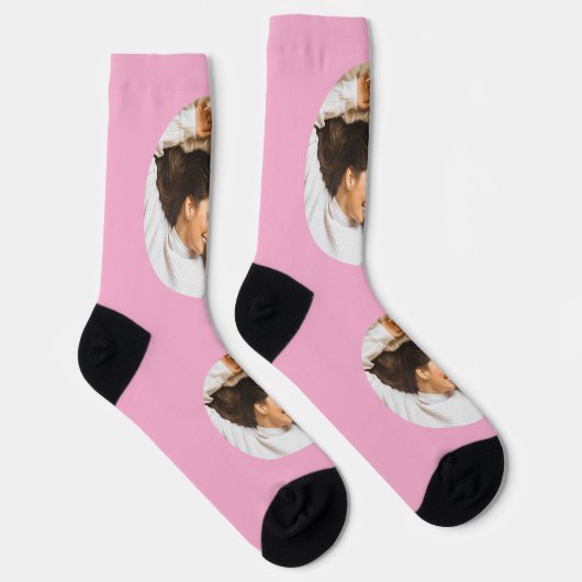 Custom Face Socks – Personalized Photo Socks Gift ソックス (右)