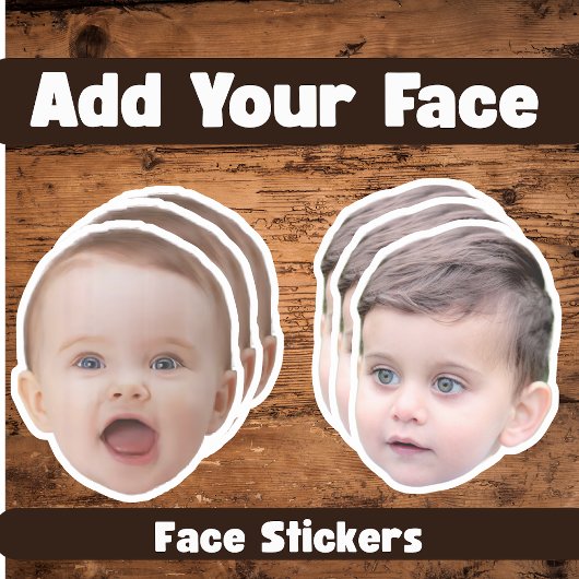 Custom Face Sticker | Face and Photo Label シール