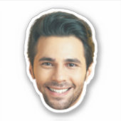 Custom Face Sticker | Face and Photo Man Label シール (正面)