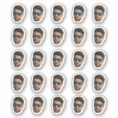 Custom Face Stickers Personalized 20 Photos Face シール (正面)