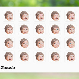 Custom Face Stickers Personalized Face Photo スクエアシール