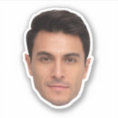 Custom Face Stickers – Personalized Photo Decals シール (正面)