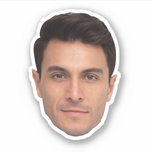 Custom Face Stickers – Personalized Photo Decals シール (正面)