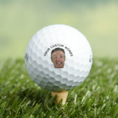 Custom Face & Text – Funny Gift for Golfers  ゴルフボール (インサイチュ 木)