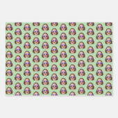 Custom Face Wrapping Paper | Custom Face Gift Wrap ラッピングペーパーシート (正面3)