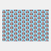 Custom Face Wrapping Paper | Custom Face Gift Wrap ラッピングペーパーシート (正面2)