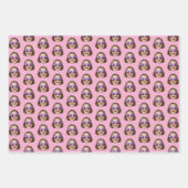 Custom Face Wrapping Paper | Custom Face Gift Wrap ラッピングペーパーシート (正面)