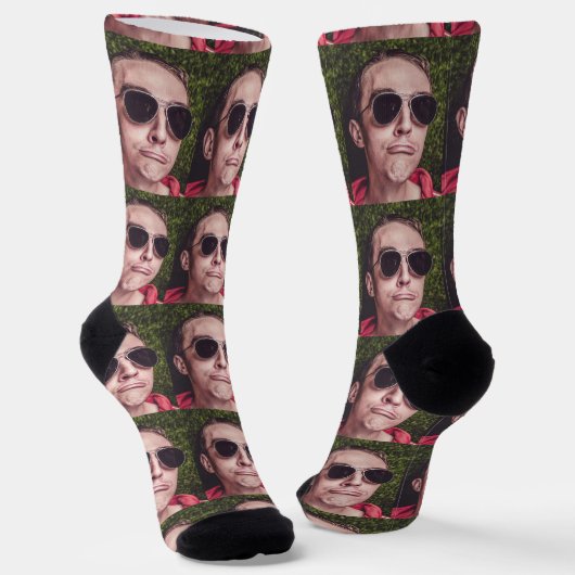 Custom Faces Photo Socks ソックス (傾斜あり)
