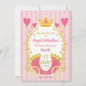 Custom Fairytale Princess Invitations for Girls 招待状 (正面)