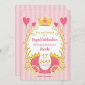 Custom Fairytale Princess Invitations for Girls 招待状 (正面/裏面)
