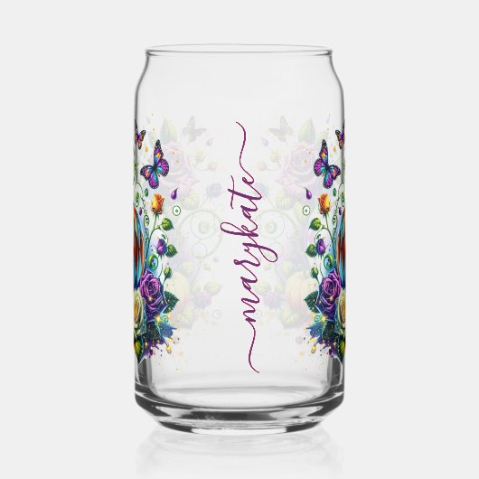 Custom Fall Thanksgiving Pumpkin, Gift for Her ガラス缶 (左)