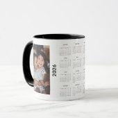 Custom Family 2 Photo 2026 Calendar  マグカップ (正面左)