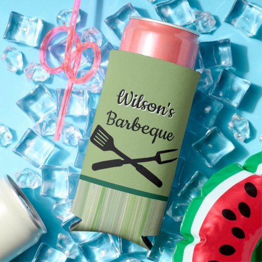 Custom Family BBQ スリム缶クーラー (インサイチュ 夏)