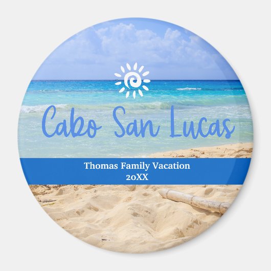 Custom Family Cabo San Lucas Vacation Christmas マグネット (正面)