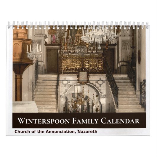 Custom Family Christian Religious Photo カレンダー (カバー)