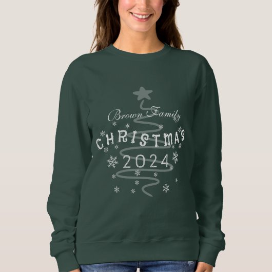 Custom Family Christmas スウェットシャツ (正面)