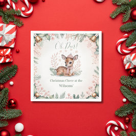 Custom Family Christmas スタンダードカクテルナプキン