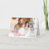 Custom Family Christmas Greeting Card カード (正面)