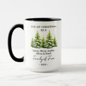 Custom Family Christmas Mug Gift for New Parents マグカップ (左)