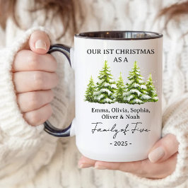 Custom Family Christmas Mug Gift for New Parents マグカップ