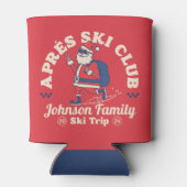 Custom Family Friends Group Ski Trip Ice Skating 缶クーラー (裏面)