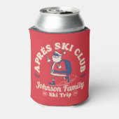 Custom Family Friends Group Ski Trip Ice Skating 缶クーラー (缶裏面)