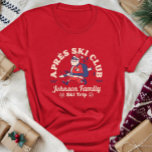 Custom Family Friends Group Ski Trip Skis Tシャツ<br><div class="desc">Create lasting memories with our custom Ski Trip shirt for families, friends, or groups. This Custom Family Ski Trip shirt is perfect for celebrating your snow adventure. Personalize with your family name or group trip details to make it uniquely yours. Ideal for ski enthusiasts and winter vacation souvenirs, it is...</div>