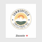 Custom Family Hiking Trip Modern シール (シート)