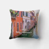 Custom Family Italy Trip Photo  クッション (裏面)