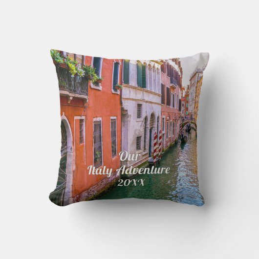 Custom Family Italy Trip Photo  クッション (正面)