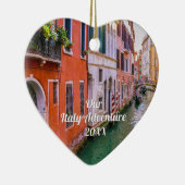 Custom Family Italy Trip Photo  セラミックオーナメント (右)