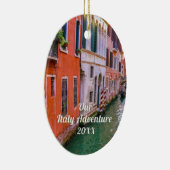 Custom Family Italy Trip Photo  セラミックオーナメント (右)