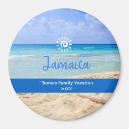 Custom Family Jamica Vacation Christmas マグネット