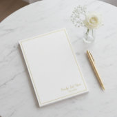 Custom Family Last Name Gold Border Notes ポストイット