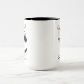 Custom Family Monogram Holiday Mug for Mom マグカップ (中央)